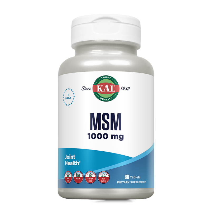 MSM 1000 mg · KAL · 80 comprimidos
