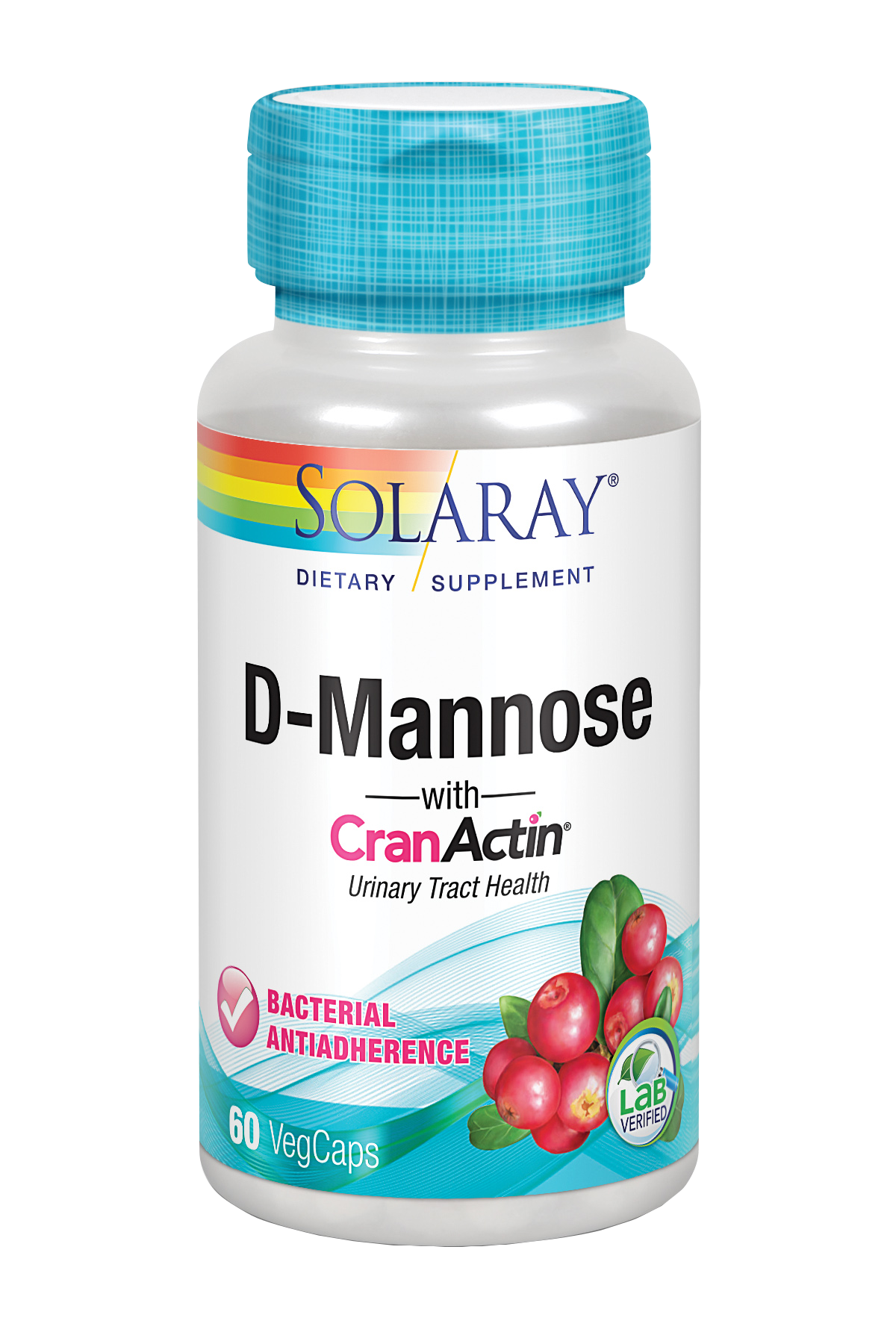 D-Manosa con CranActin · Solaray · 60 cápsulas