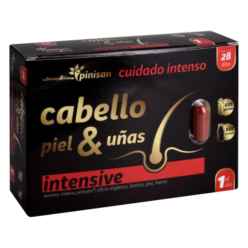 Cabello, Piel y Uñas Intensive · Pinisan · 28 cápsulas