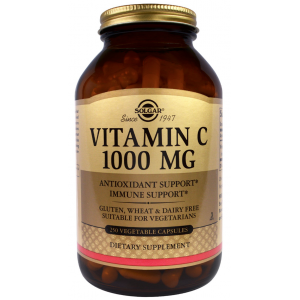 Vitamina C 1.000 mg · Solgar · 250 cápsulas
