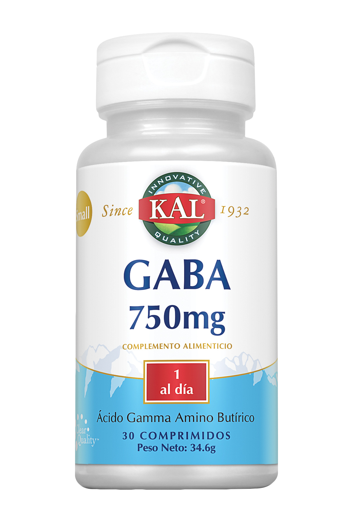 GABA 750 mg SMALL · KAL · 30 comprimidos
