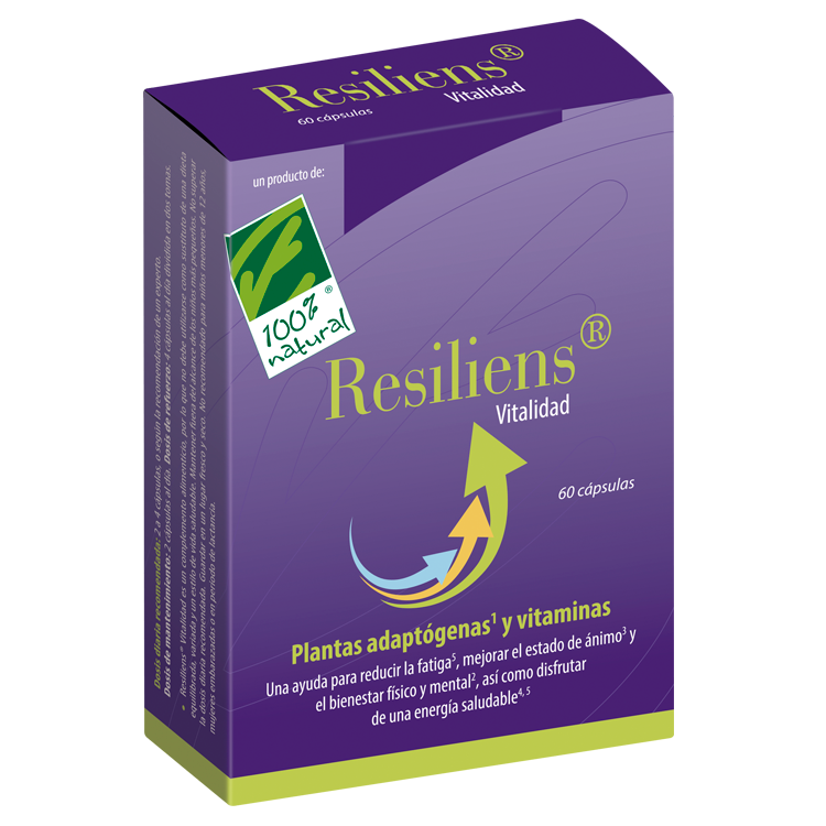 Resiliens Vitalidad · 100% Natural · 60 cápsulas