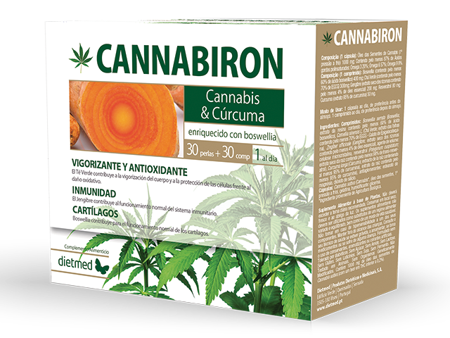 Cannabiron · Dietmed · 30 perlas + 30 comprimidos