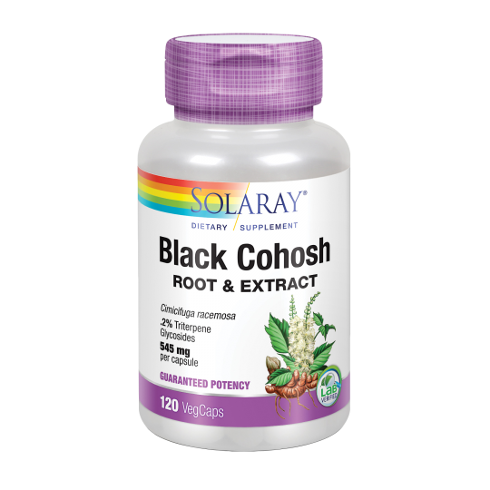 Black Cohosh (Cimicifuga) · Solaray · 120 cápsulas