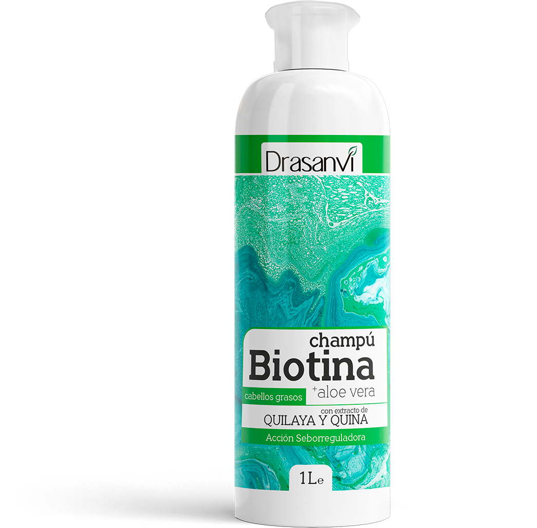 Champú Biotina y Aloe Vera - Cabellos Grasos · Drasanvi · 1 litro