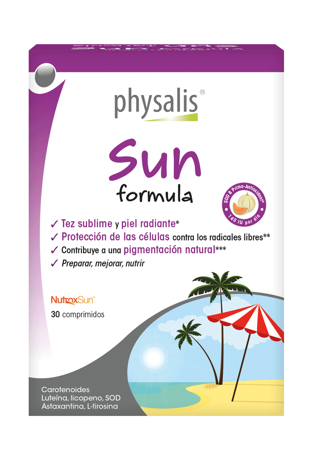 Sun Fórmula · Physalis · 30 comprimidos