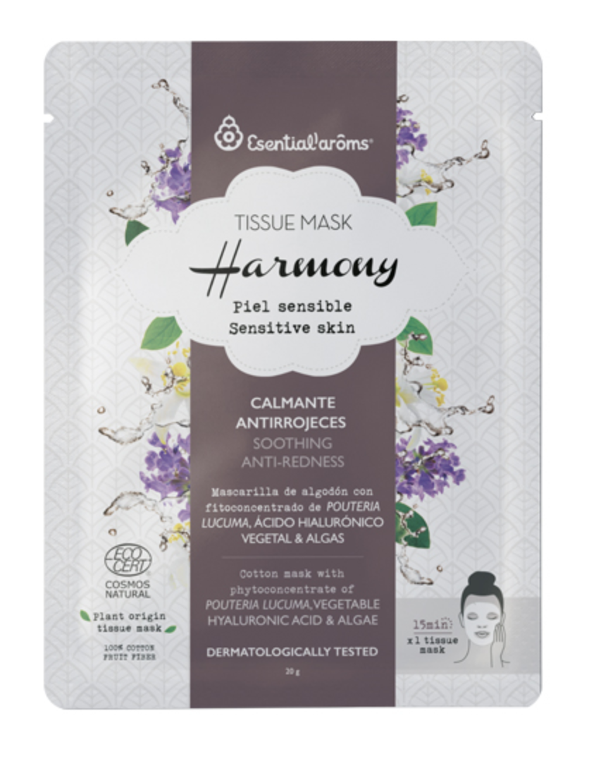 Tissue Mask Harmony - Piel Sensible · Esential'Aroms · 1 unidad