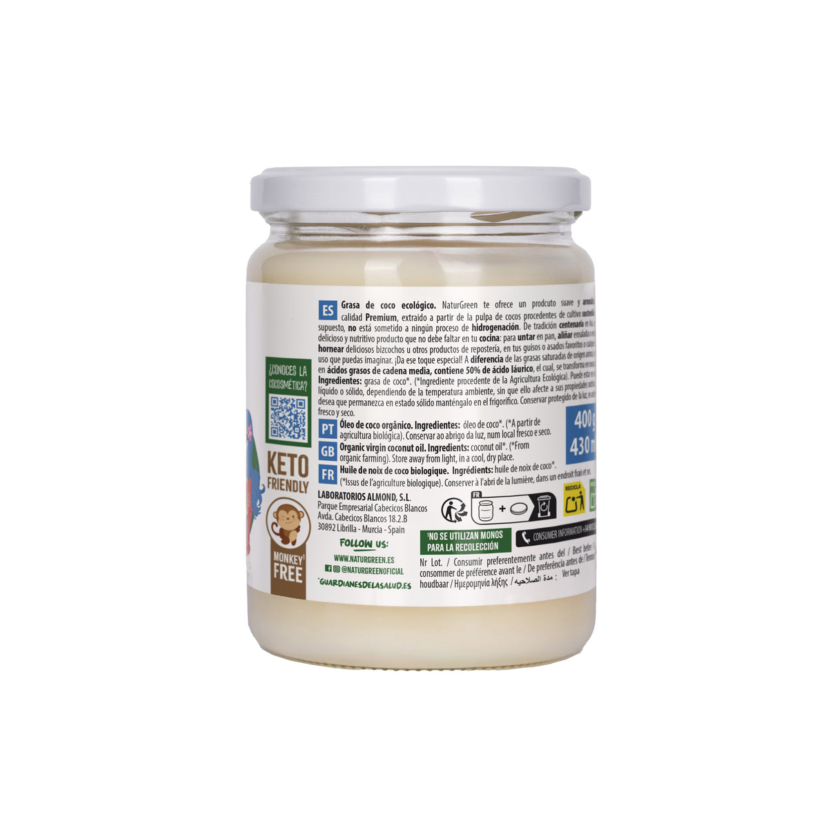 Coco Ecológico · Naturgreen · 400 gramos