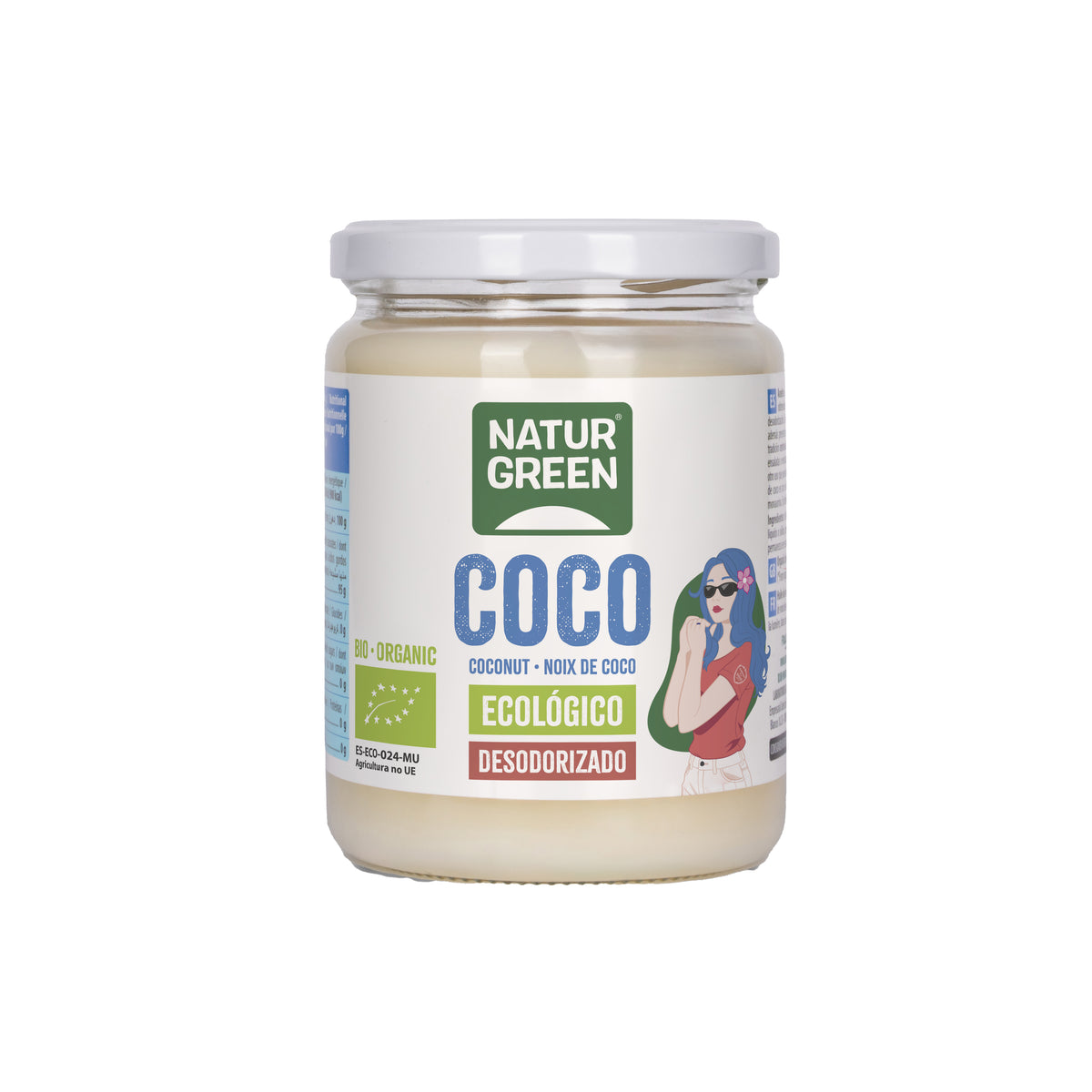 Coco Ecológico Desodorizado Bio · Naturgreen · 400 gramos