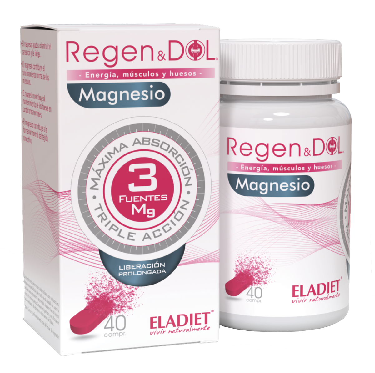 RegenDol Magnesio · Eladiet · 40 comprimidos