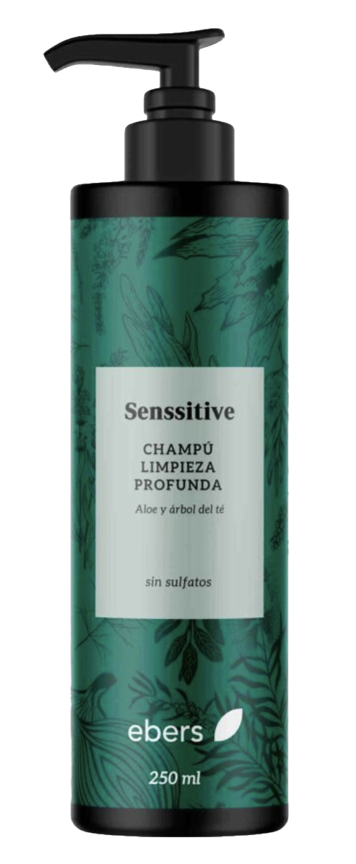 Champú Senssitive Limpieza Profunda · Ebers · 250 ml