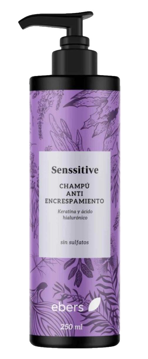 Champú Senssitive Antiescrespamiento · Ebers · 250 ml