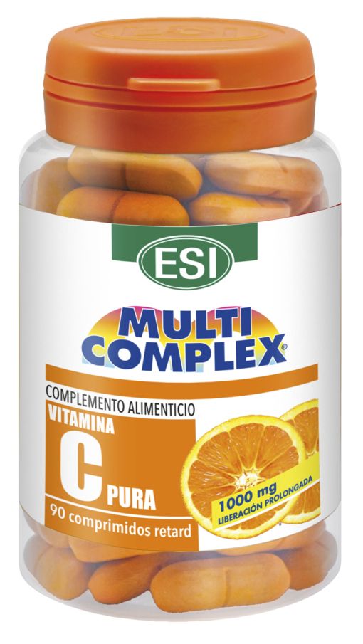 Multicomplex Vitamina C Pura 1.000 mg - Liberación Sostenida · ESI · 90 comprimidos