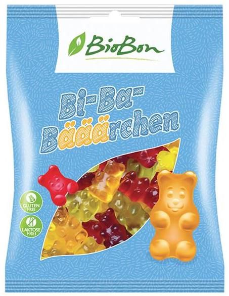 Caramelos de Ositos de Goma con Zumo de Fruta Bio · BioBon · 100 gramos