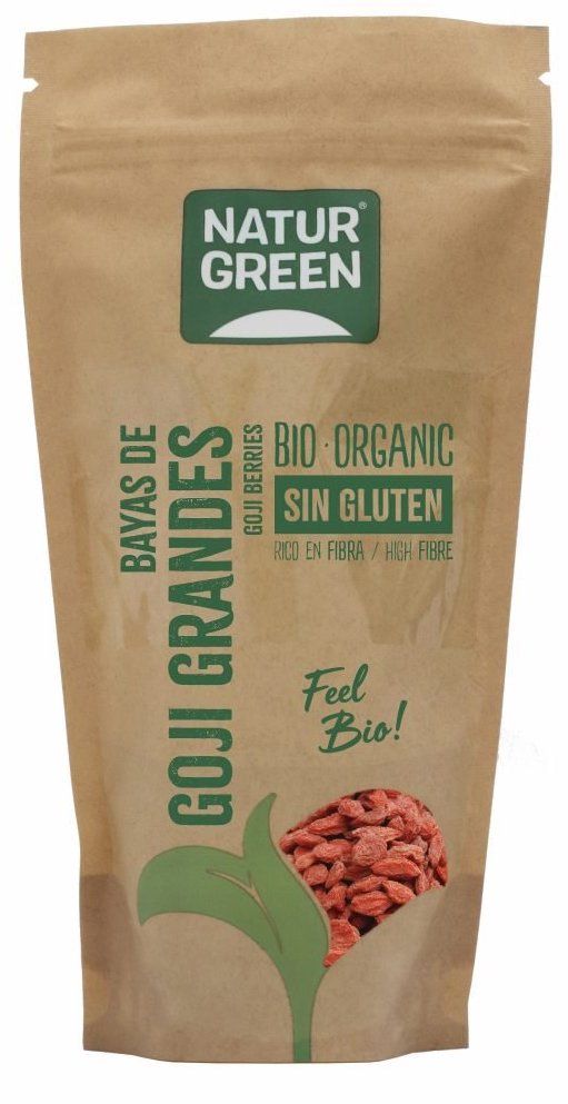 Baya de Goji Grande · Naturgreen · 200 gramos