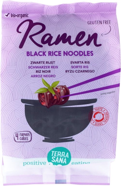 Fideos de Arroz Negro de Ramen · Terrasana · 280 gramos