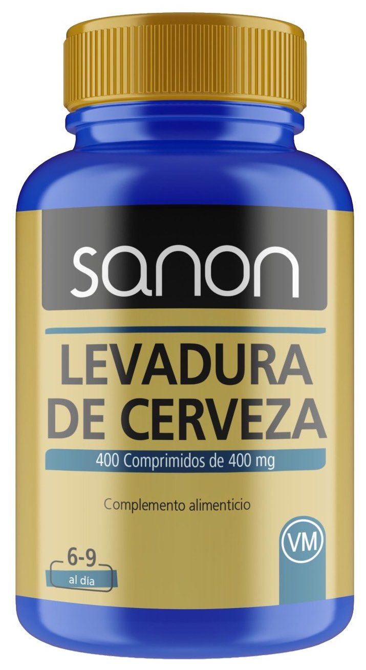 Levadura de Cerveza · Sanon · 400 comprimidos
