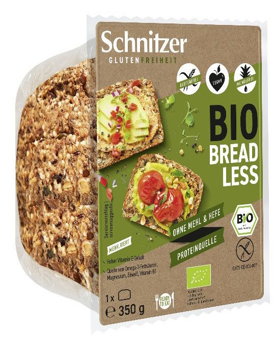 Pan Bread Less Sin Gluten Bio · Schnitzer · 350 gramos