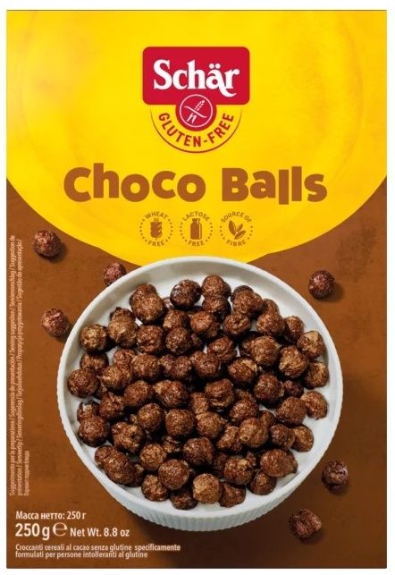 Choco Balls Sin Gluten · Schär · 250 gramos
