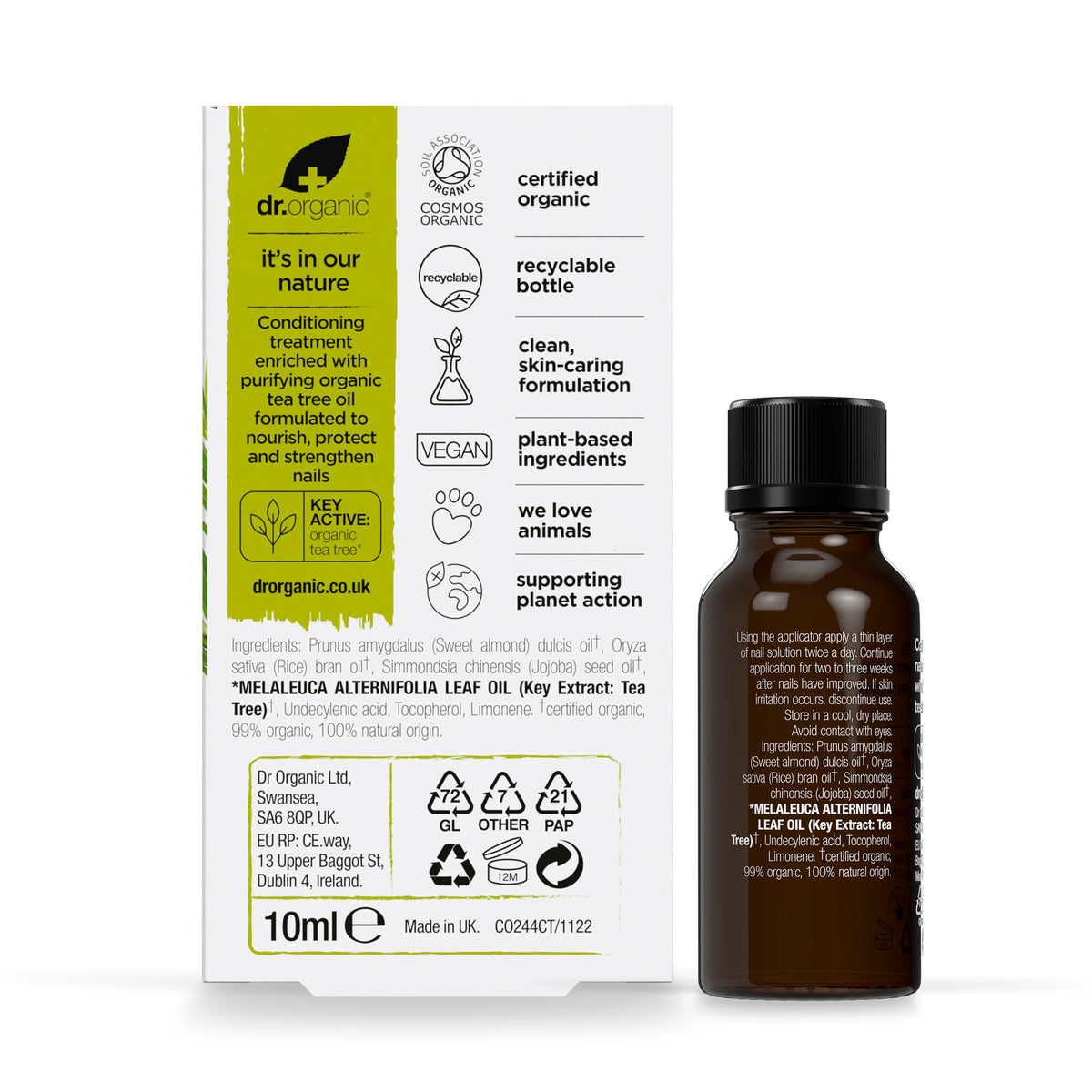 Solucion Antibacteriana para Uñas Arbol de Te · Dr Organic · 10 ml