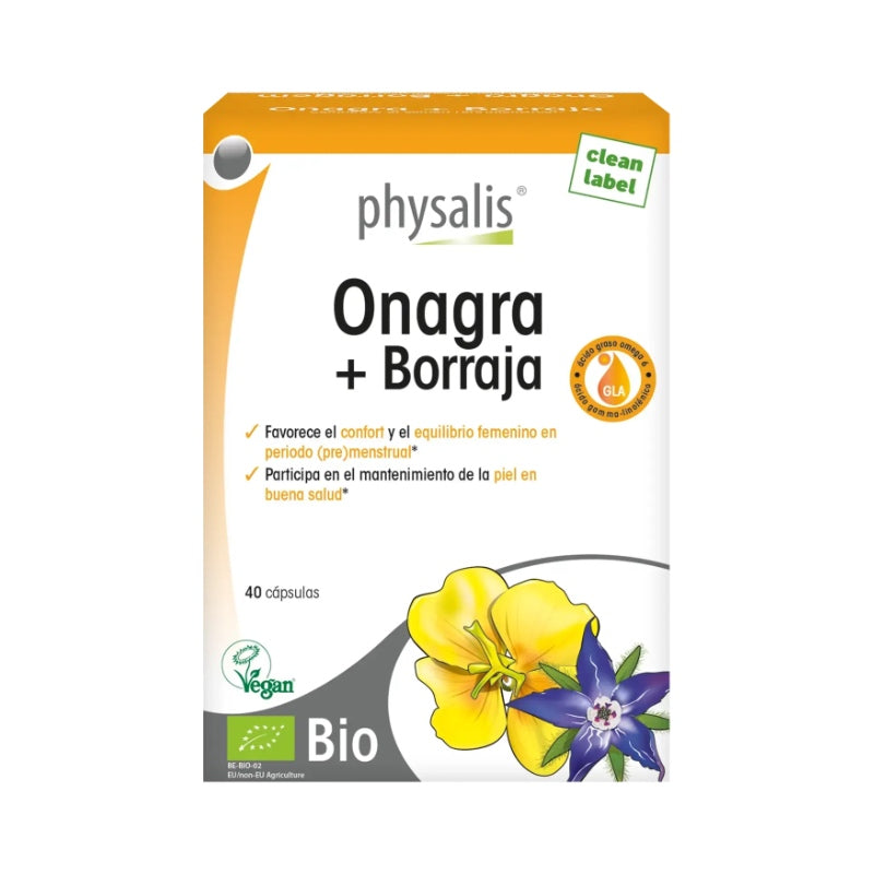 Onagra + Borraja · Physalis · 40 cápsulas