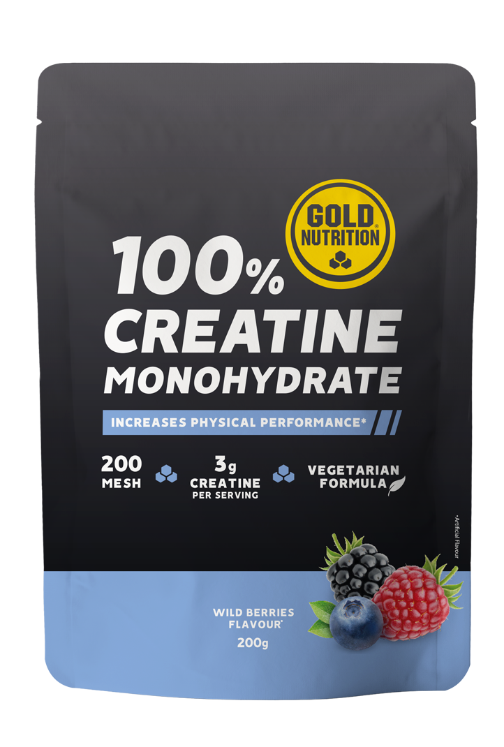 Creatine Monohydrate Frutos Rojos · Gold Nutrition · 200 gramos