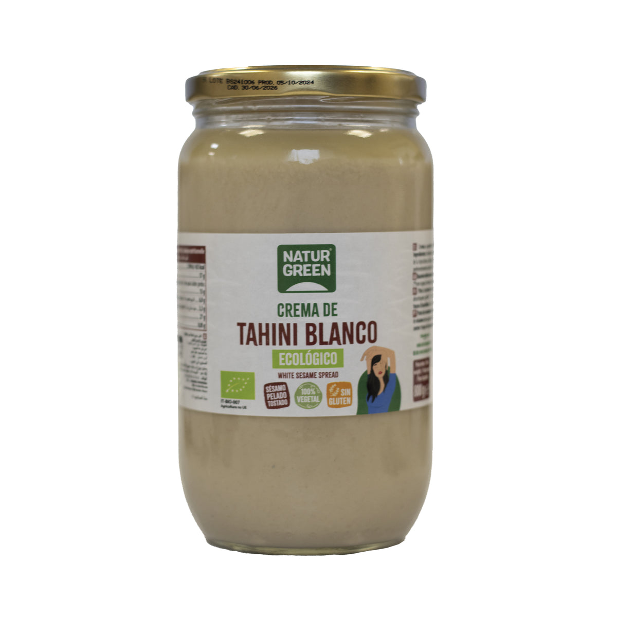 Crema de Tahini Blanco · Naturgreen · 800 gramos