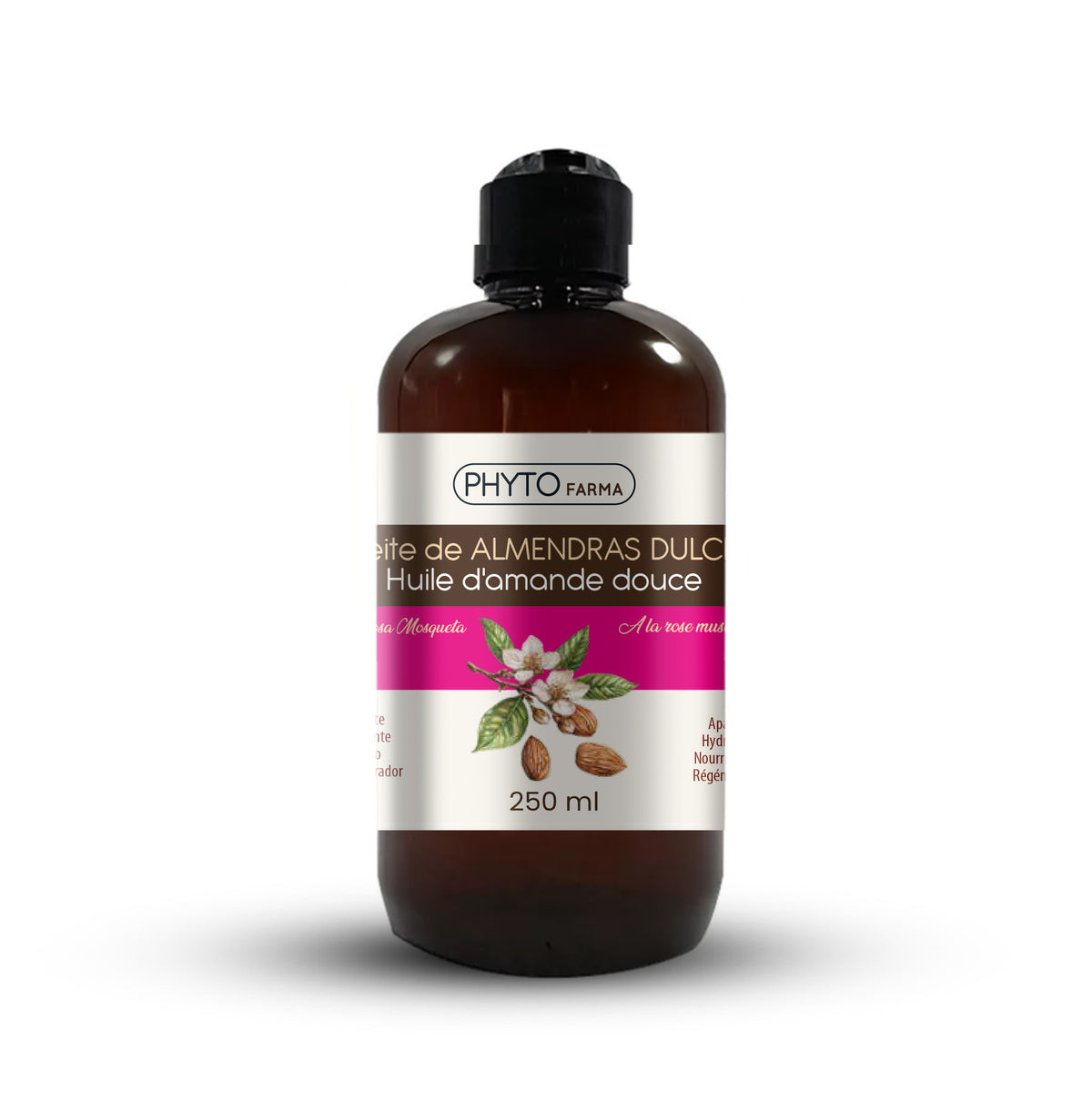 Aceite de Almendras con Rosa Mosqueta · Phytofarma · 250 ml