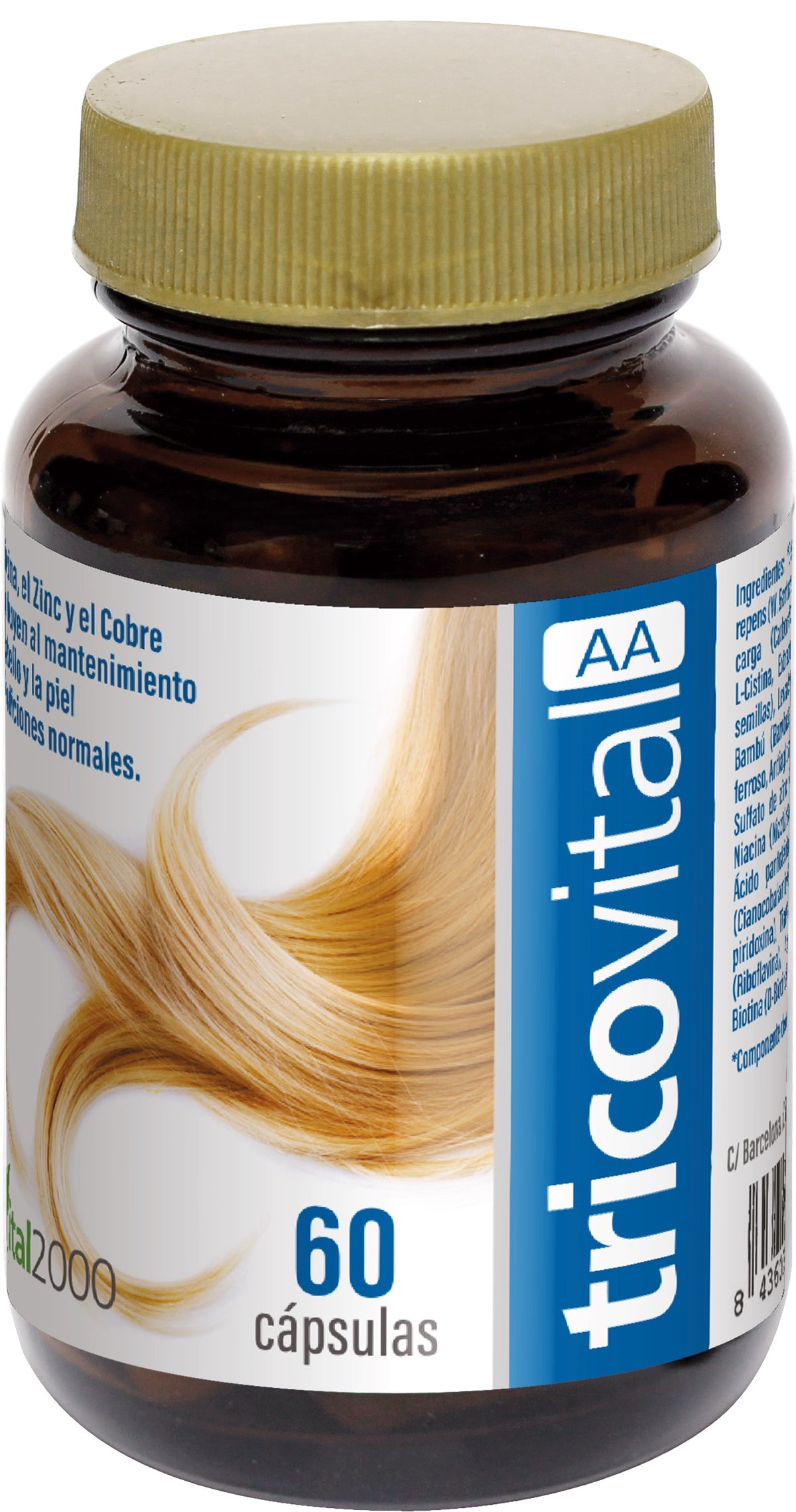 Tricovital AA · Vital 2000 · 60 cápsulas