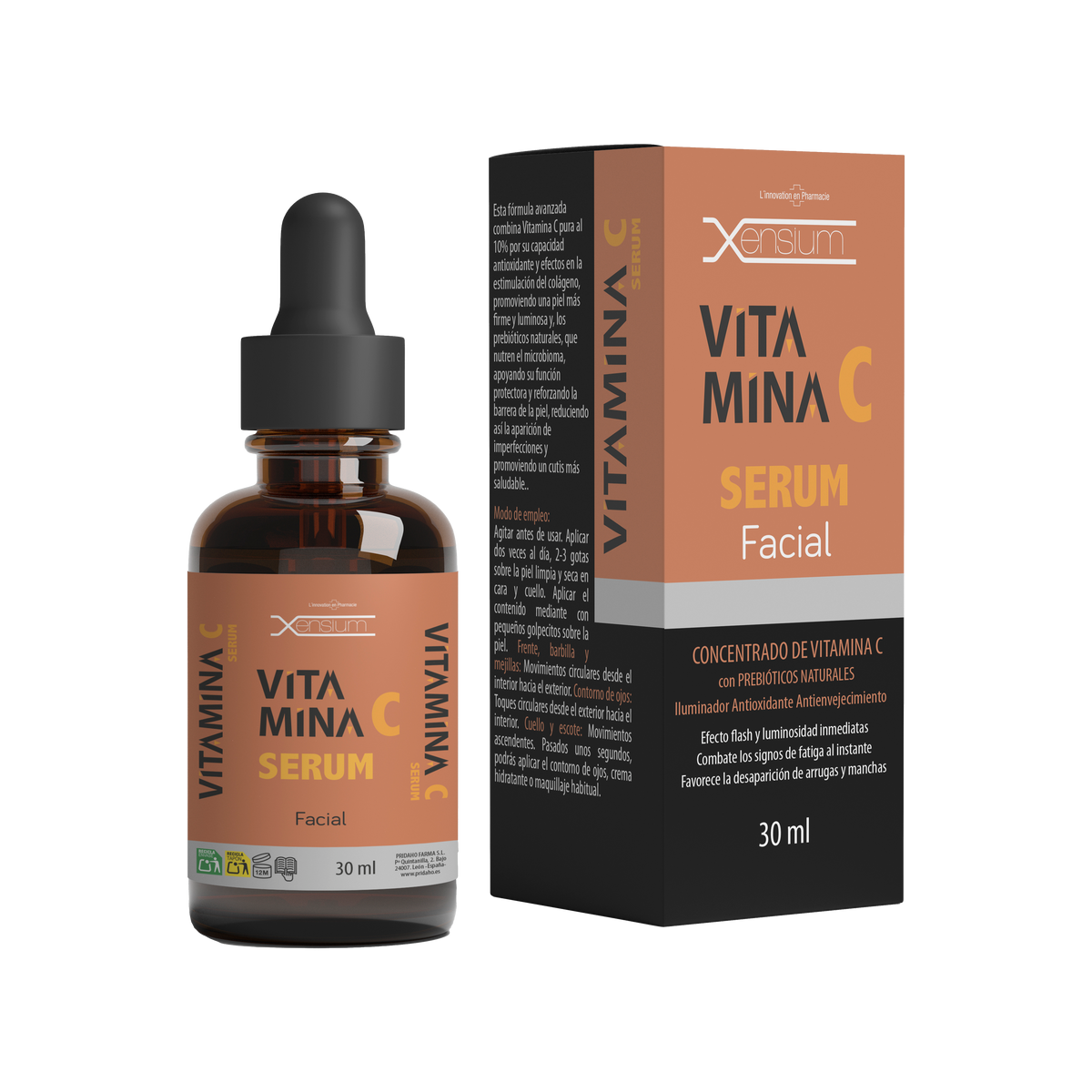 Serum Facial Vitamina C · Xensium · 30 ml