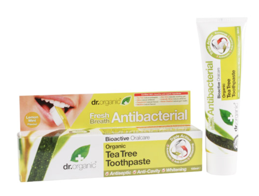 Pasta Dental Arbol de Te · Dr Organic · 100 ml