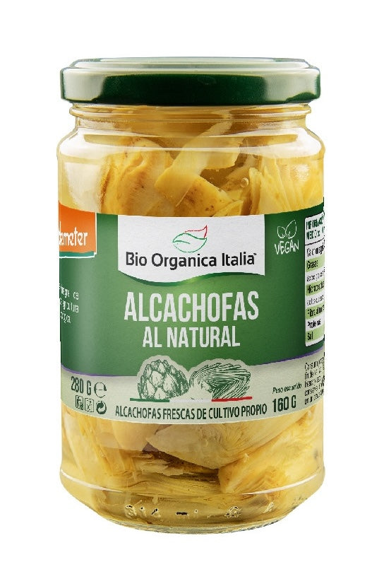 Alcachofas al Natural · Bio Organica Italia · 280 gramos