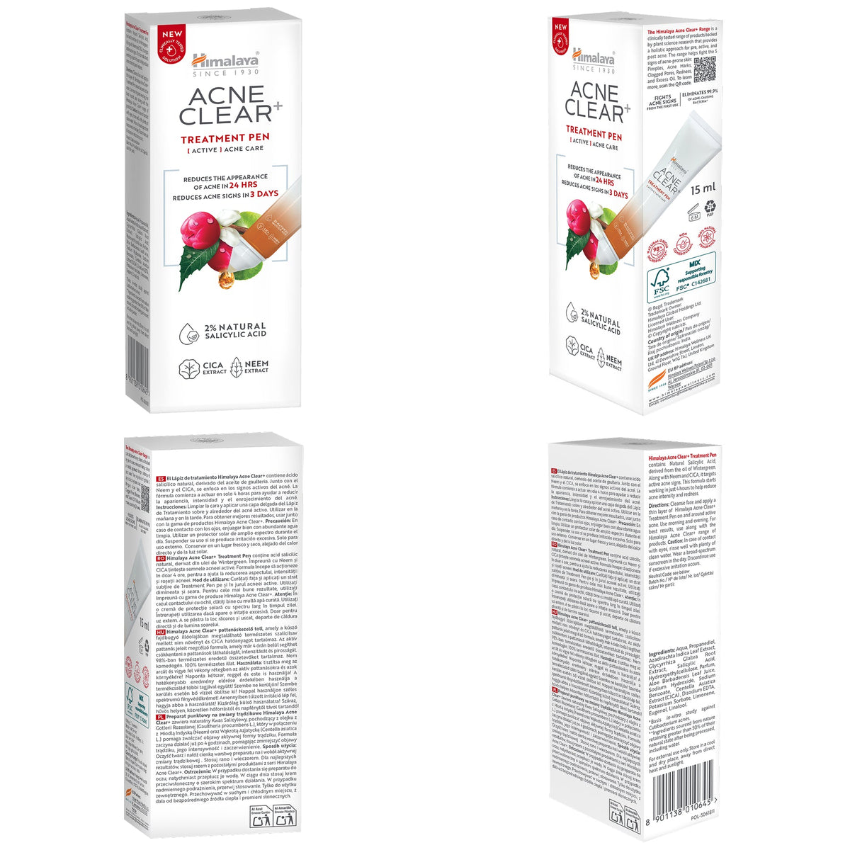 Acne Clear+ Treatment Pen · Himalaya · 15 ml