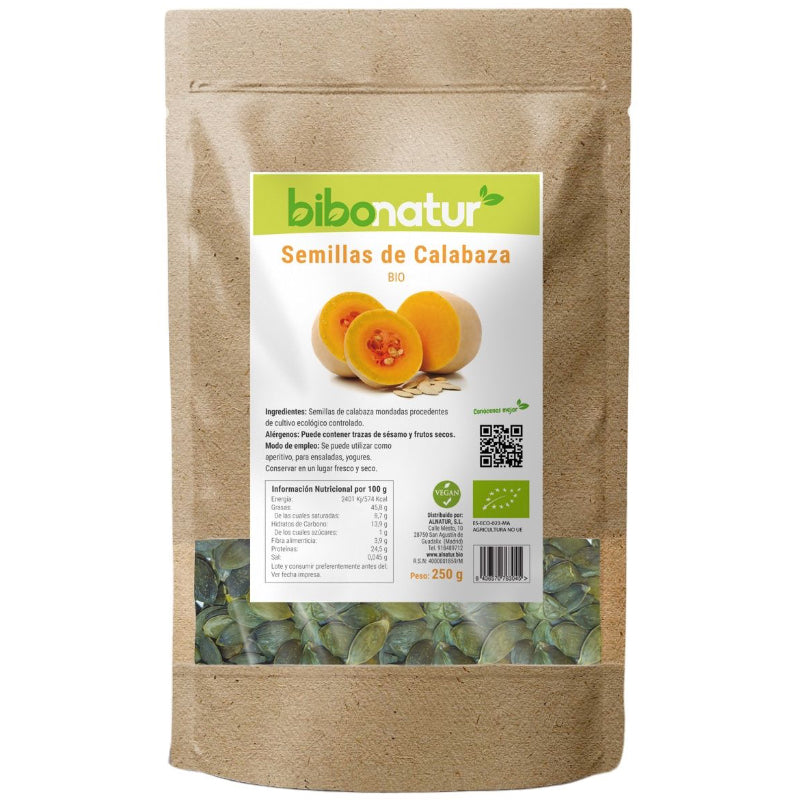 Semillas de Calabaza Bio · Bibonatur · 250 gramos