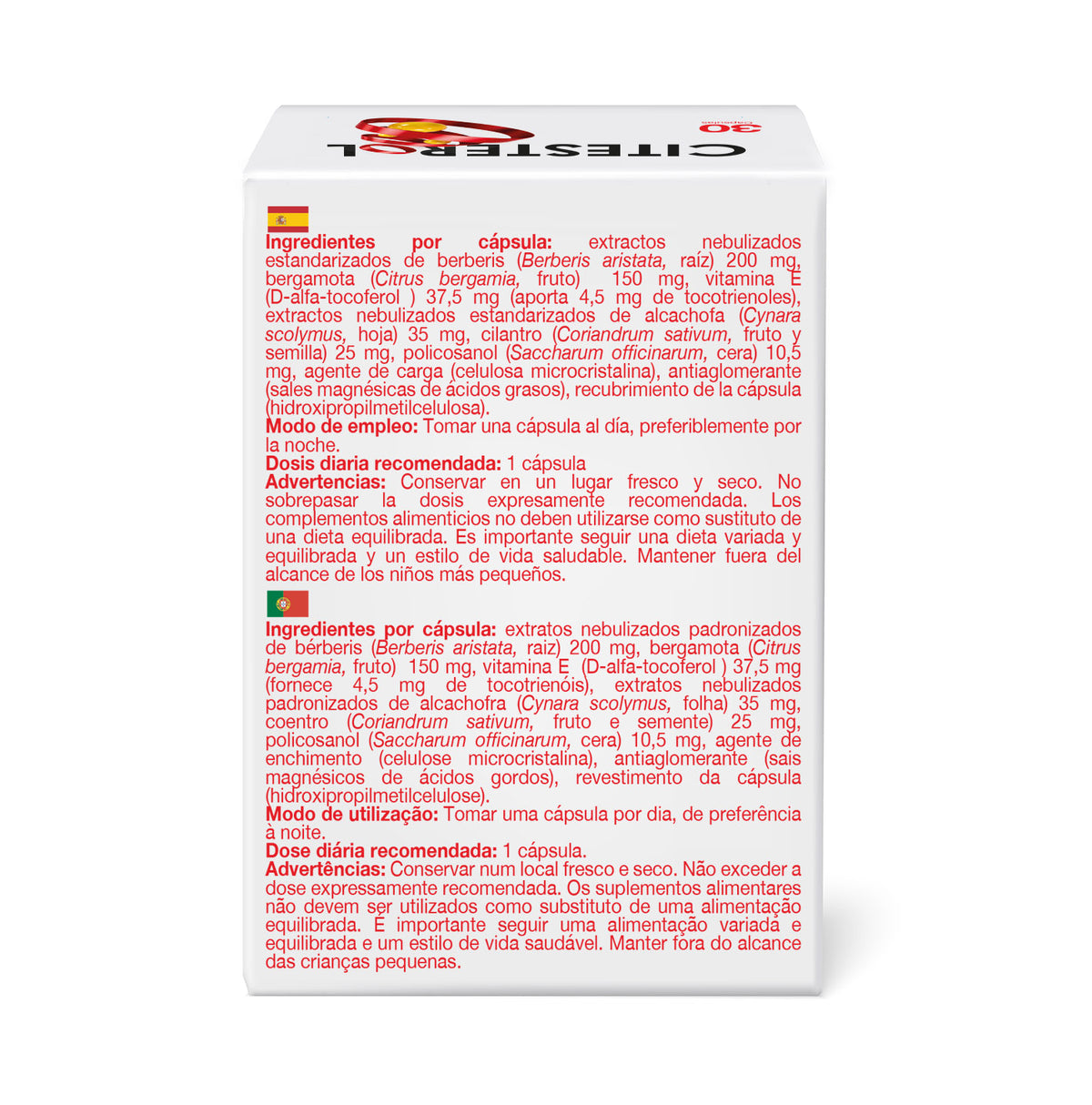 Citesterol con Berberis · Bioserum · 30 cápsulas