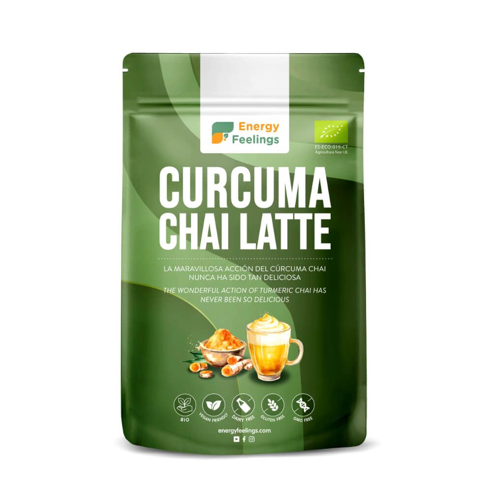 Cúrcuma Chai Latte - Antiinflamatorio Eco · Energy Feelings · 500 gramos
