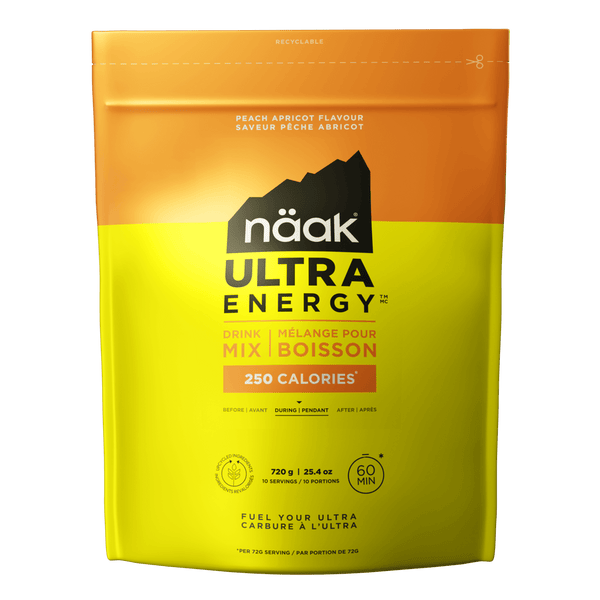 Bebida Ultra Energy Drink Mix Melocotón Albaricoque · Naak · 720 gramos