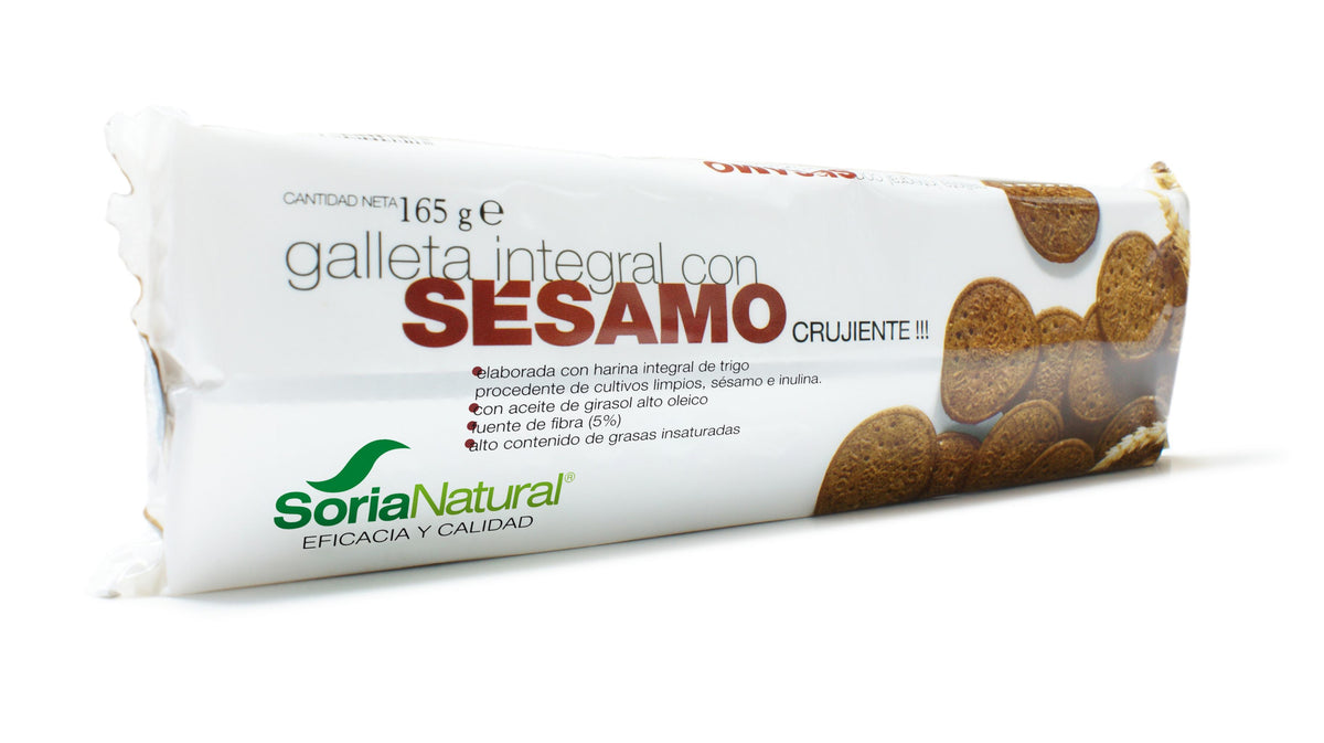 Galleta Integral con Sésamo · Soria Natural · 165 gramos - 1