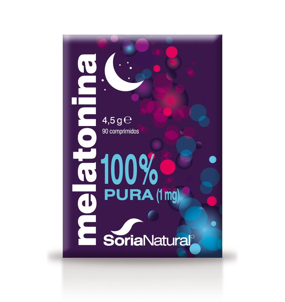 Melatonina 100% Pura · Soria Natural · 90 comprimidos