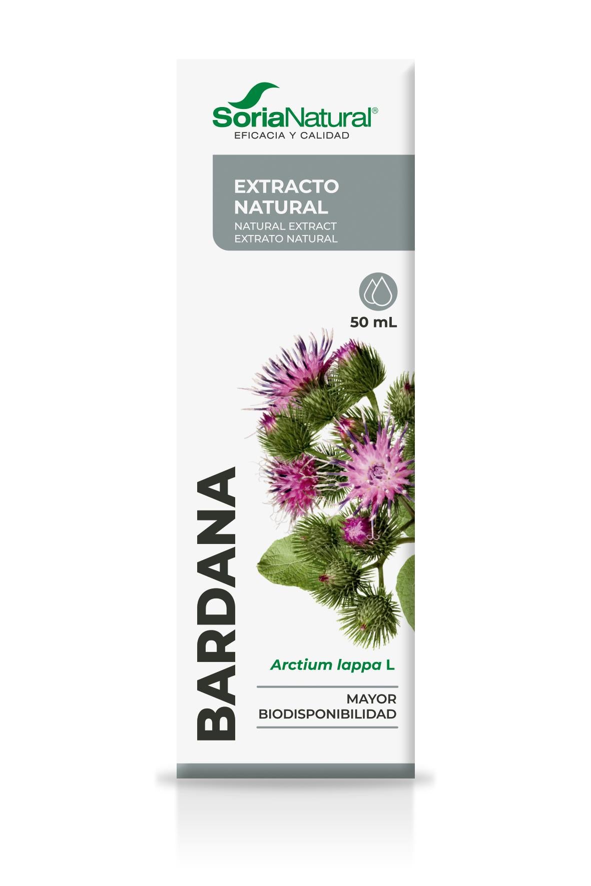 Extracto Natural de Bardana · Soria Natural · 50 ml
