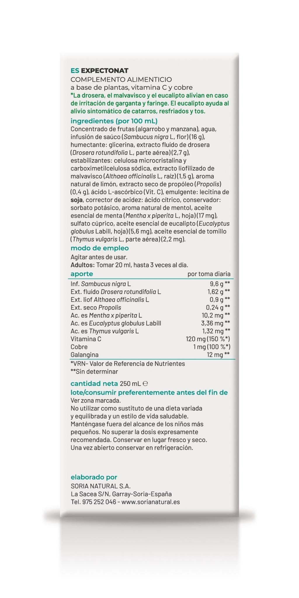 Expectonat · Soria Natural · 250 ml