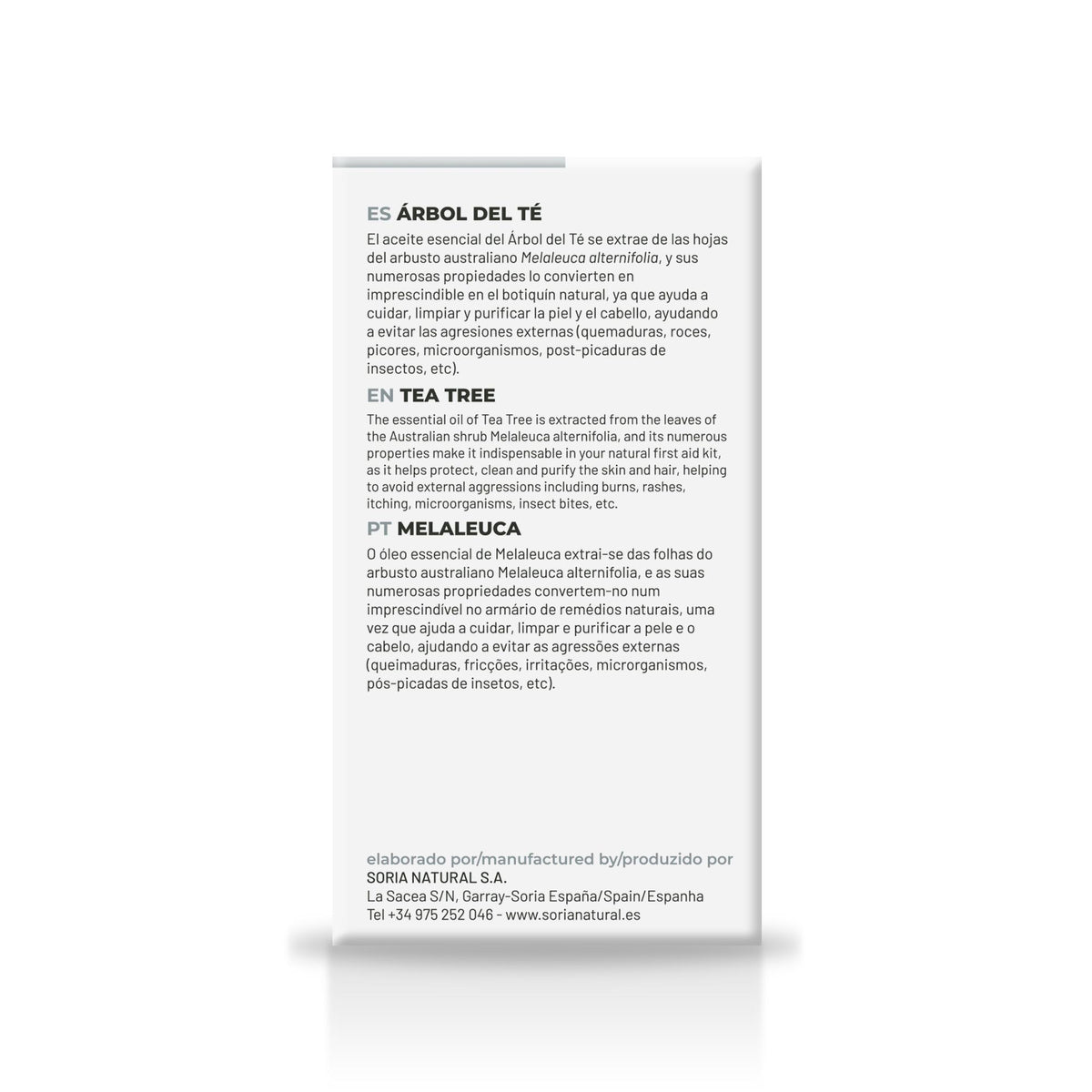 Aceite Esencial de Árbol del Té · Soria Natural · 15 ml - 2