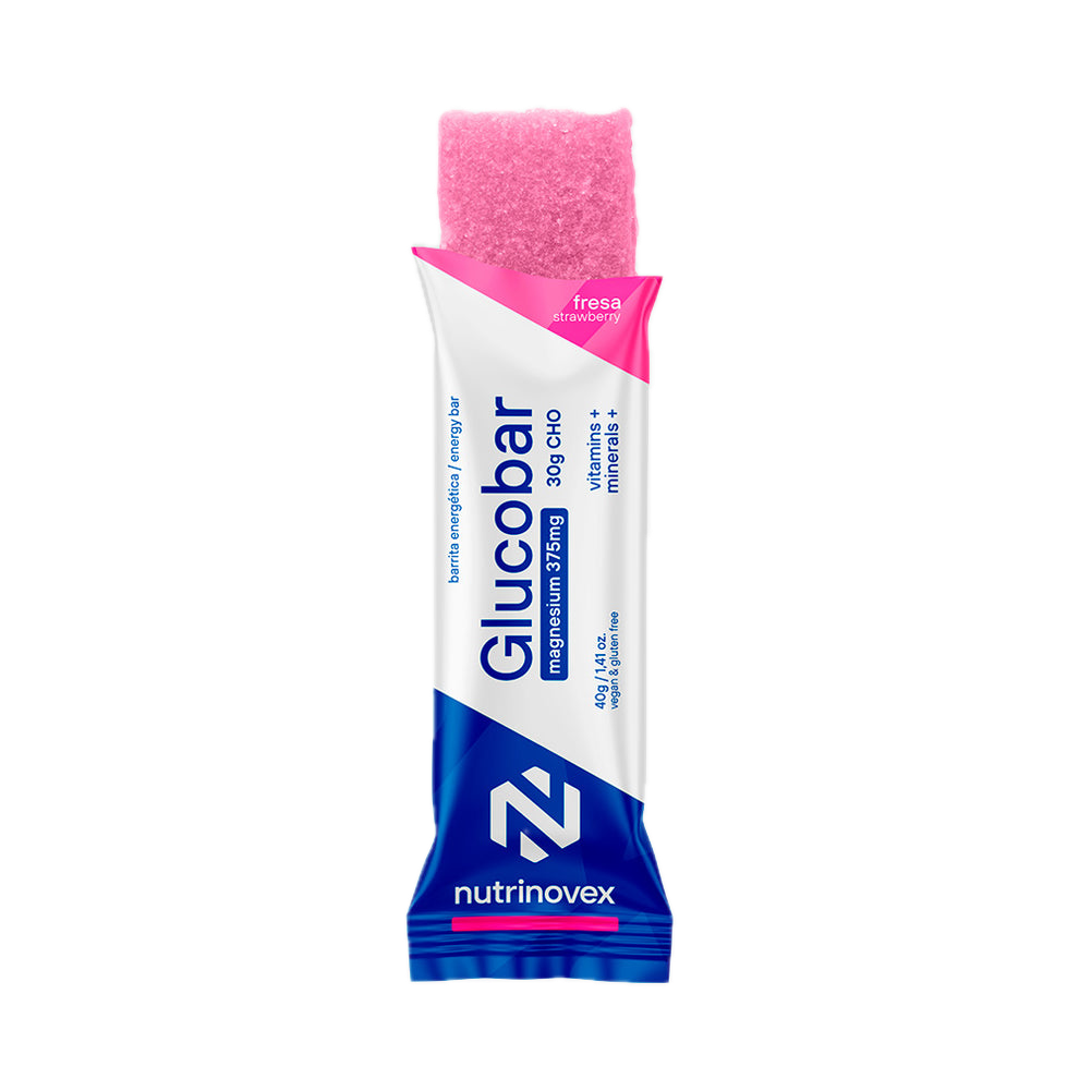 Glucobar Magnesio: Sabor Fresa · Nutrinovex · 40 gramos