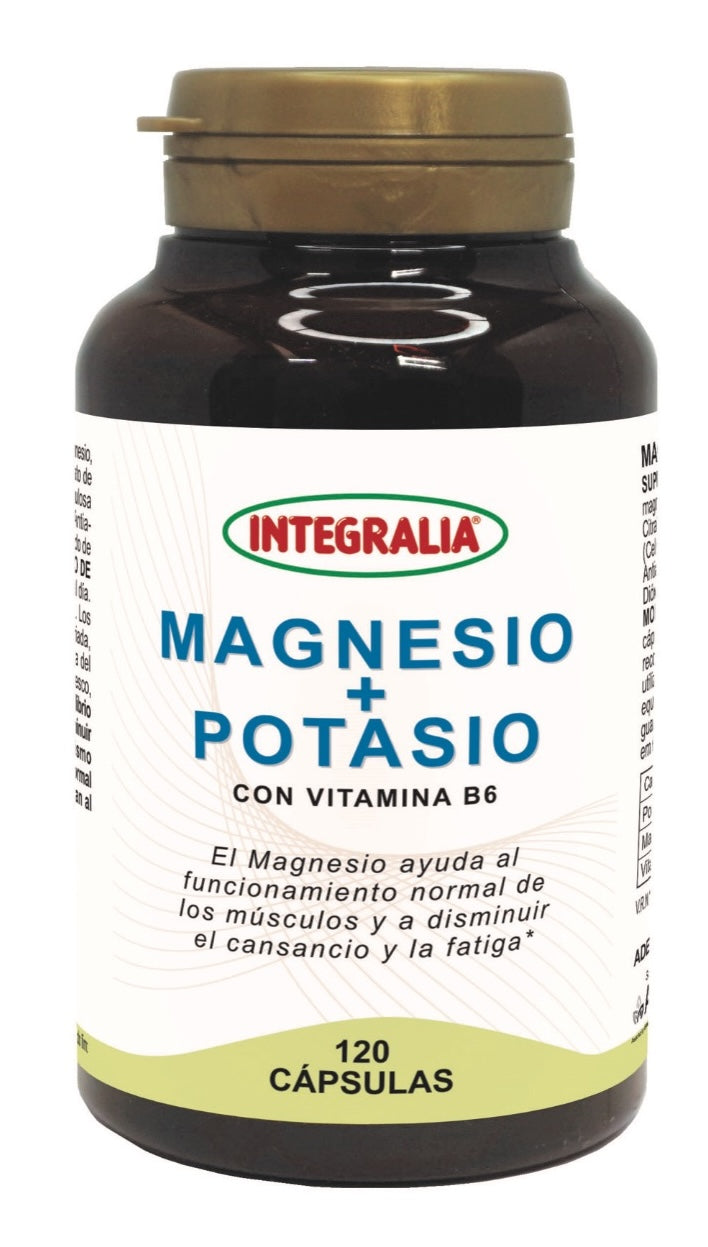 Magnesio + Potasio · Integralia · 120 cápsulas