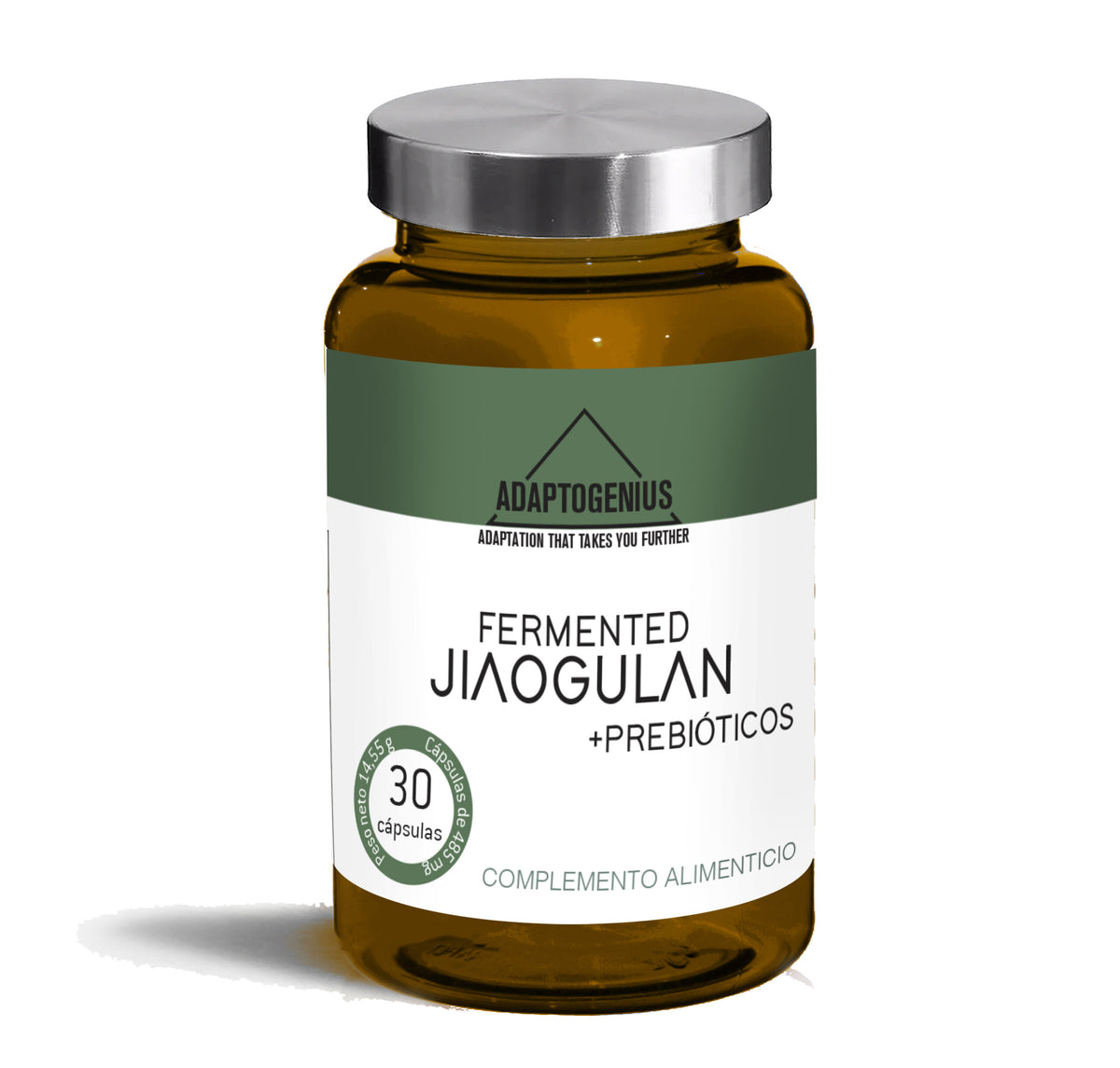 Fermented Jiaogulan con Prebióticos · Adaptogenius · 30 cápsulas