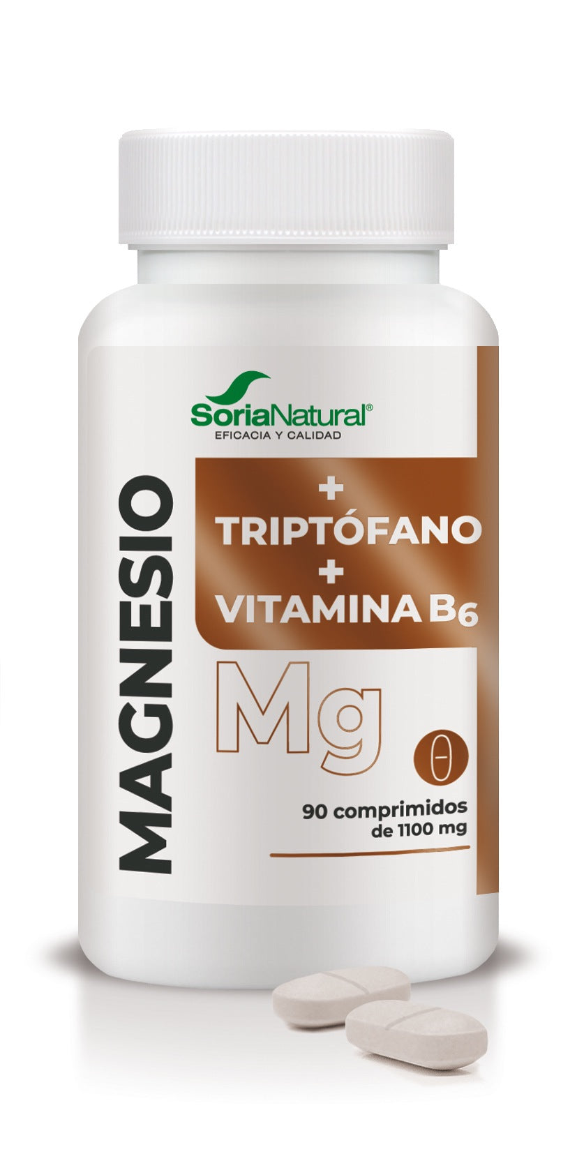 Magnesio, Triptófano y Vit B6 · Soria Natural · 90 comprimidos
