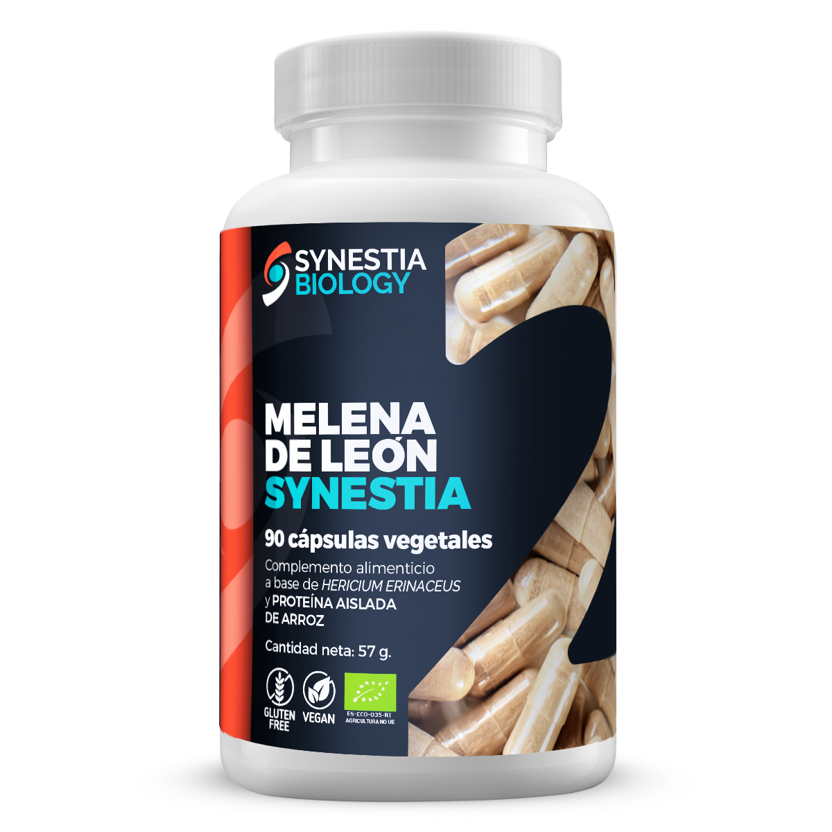 Melena de León · Synestia Biology · 90 cápsulas