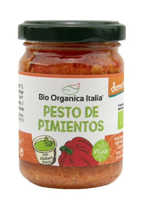 Pesto de Pimientos Vegano · Bio Organica Italia · 140 gramos