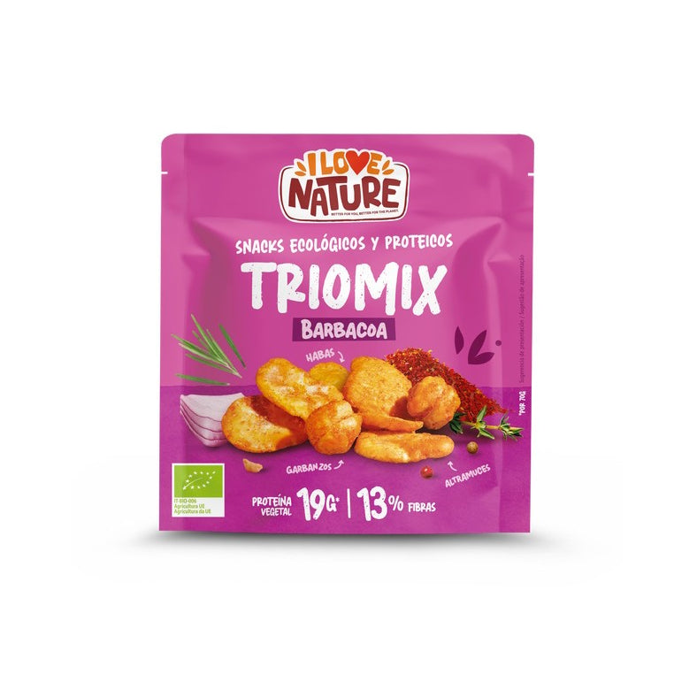 Snack Protein Triomix Barbacoa · I Love Nature · 70 gramos