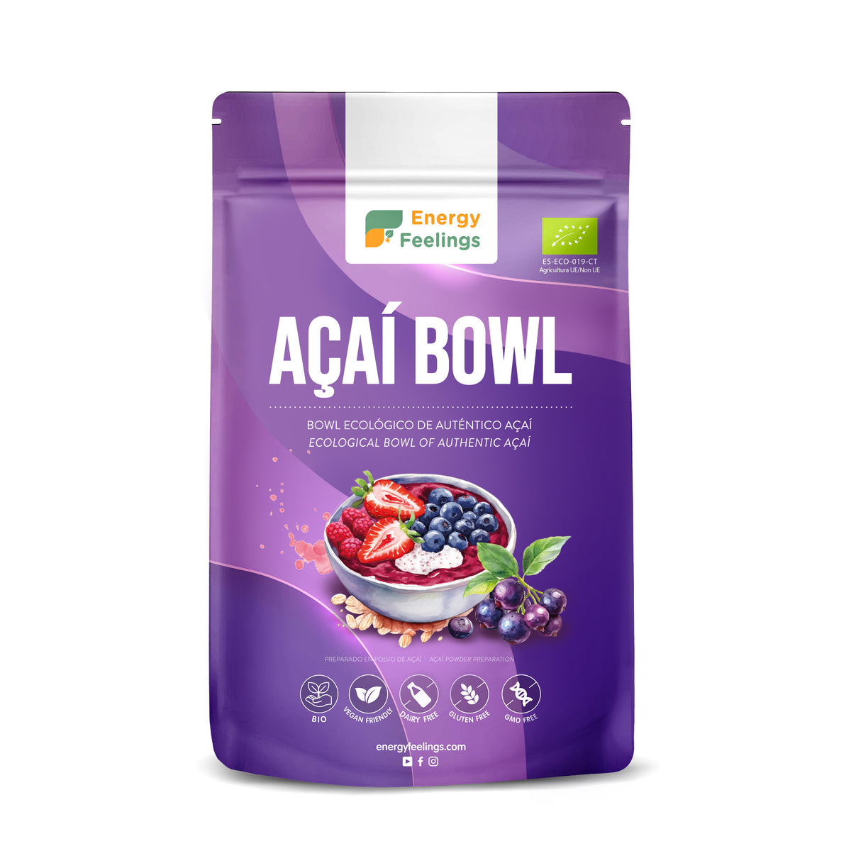 Acai Bowl Eco · Energy Feelings · 500 gramos